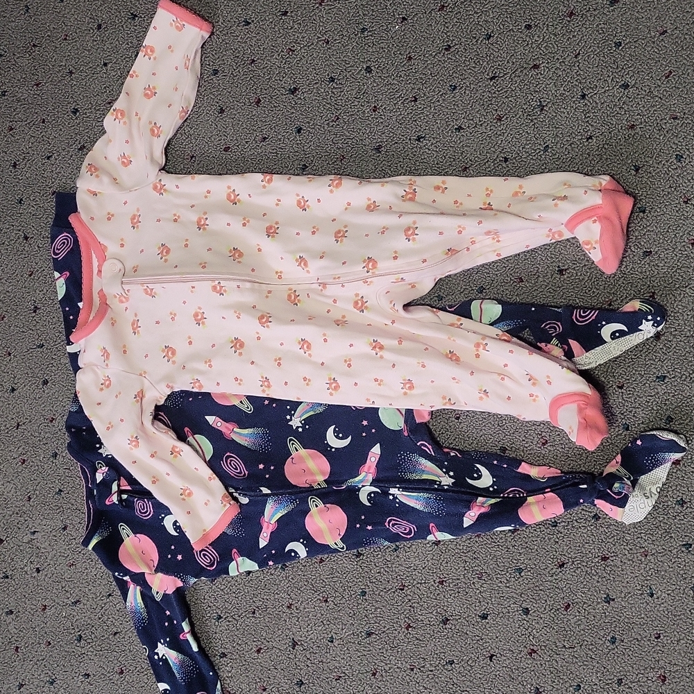 6-9 month baby girl sleepers